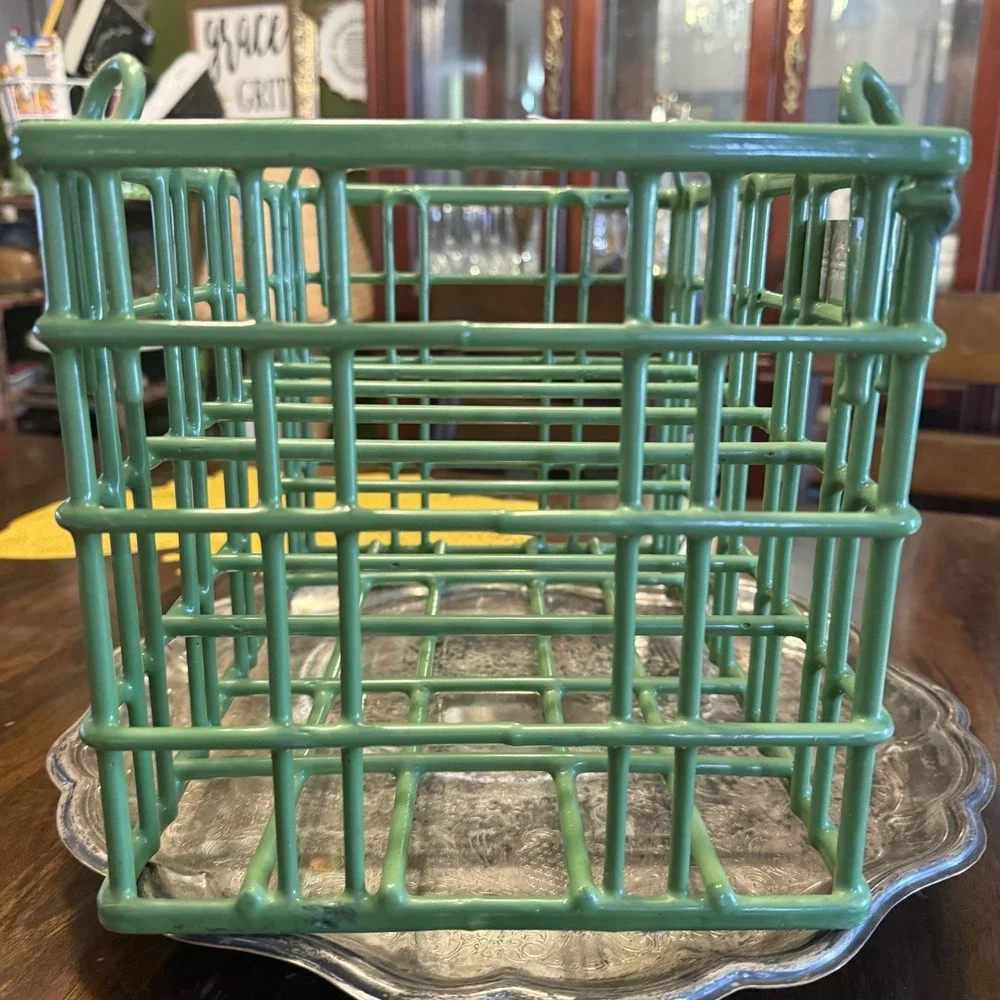 Used Sani Stack‎ Coated wire Plate Washing Basket Crate P23